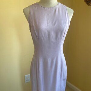 LIZ CLAIBORNE lavendar lilac jewel neck sleeveless sheath dress, 4